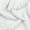 Świąteczna kula w spiralnym kształcie 40 pcs Biały