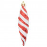 Świąteczna kula w spiralnym kształcie 40 pcs Czerwony