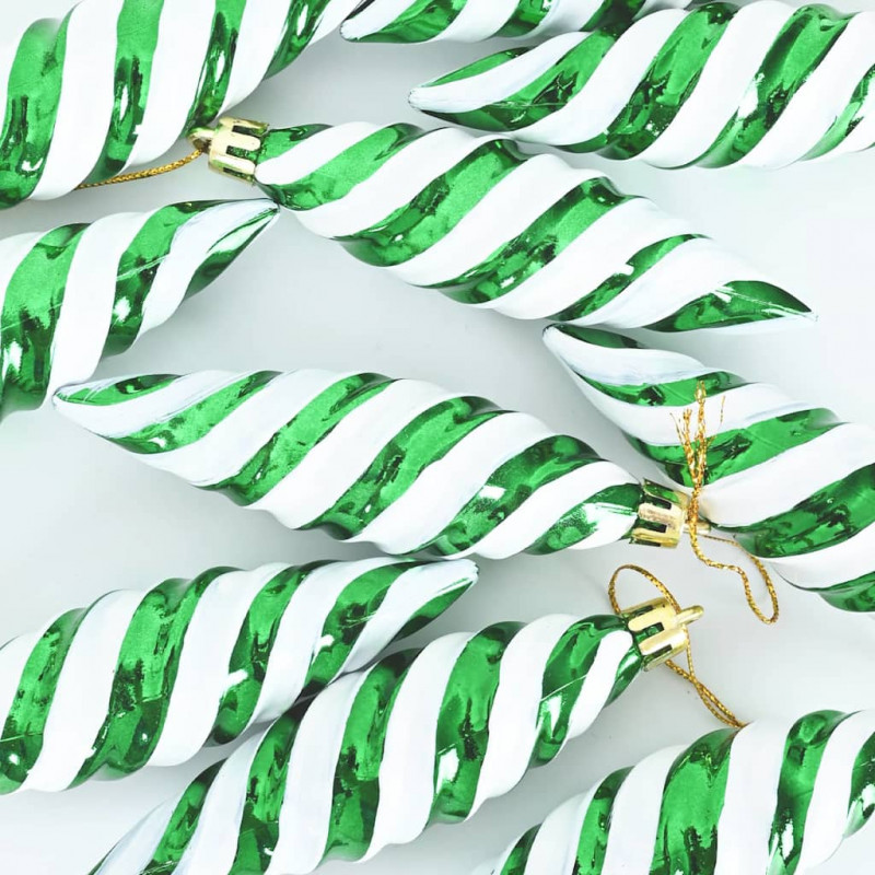 Świąteczna kula w spiralnym kształcie 40 pcs Zielony