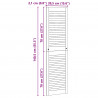 Drzwi do szafki 2 pcs Naturalny 39,5 x 2,1 x 140,5 cm