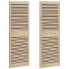 Drzwi do szafki 2 pcs Naturalny 49,5 x 2,1 x 140,5 cm