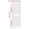 Drzwi do szafki 2 pcs Naturalny 49,5 x 2,1 x 140,5 cm