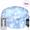 Lina świetlna z 120 diodami LED Zimna biel 5 m PVC