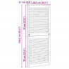 Drzwi do szafki 2 pcs Naturalny 140,5 x 2,1 x 59,5 cm