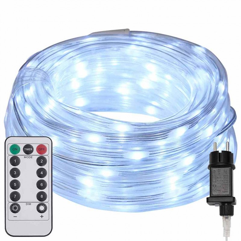 Lina świetlna z 480 diodami LED Zimna biel 20 m PVC