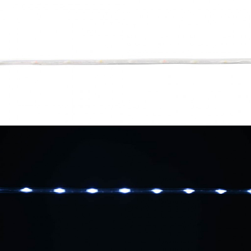 Lina świetlna z 1200 diodami LED Zimna biel 50 m PVC