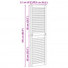 Drzwi do szafki z drzwiami 2 pcs Naturalny 170 x 2,1 x 49,5 cm