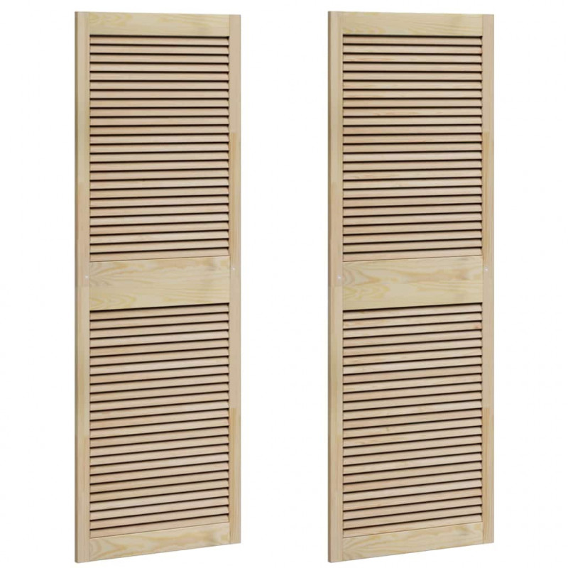 Drzwi do szafki z drzwiami 2 pcs Naturalny 170 x 2,1 x 59,5 cm