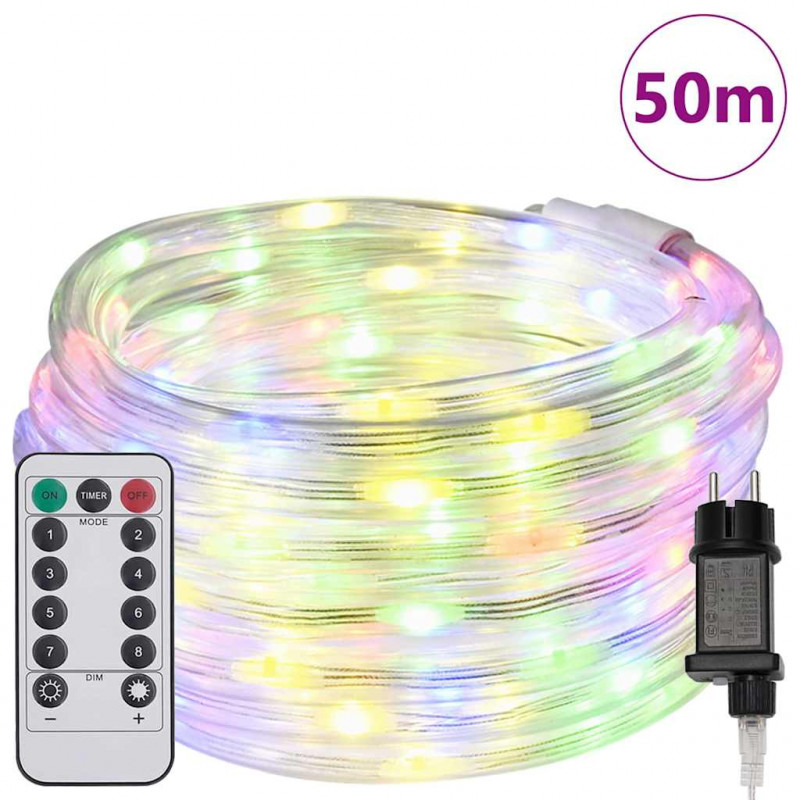 Lina świetlna z 1200 diodami LED Wielokolorowe 50 m PVC