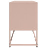 Szafka pod telewizor, różowa, 100,5x39x60,5 cm, stalowa