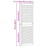 Drzwi do szafki z drzwiami 2 pcs Naturalny 170 x 2,1 x 59,5 cm
