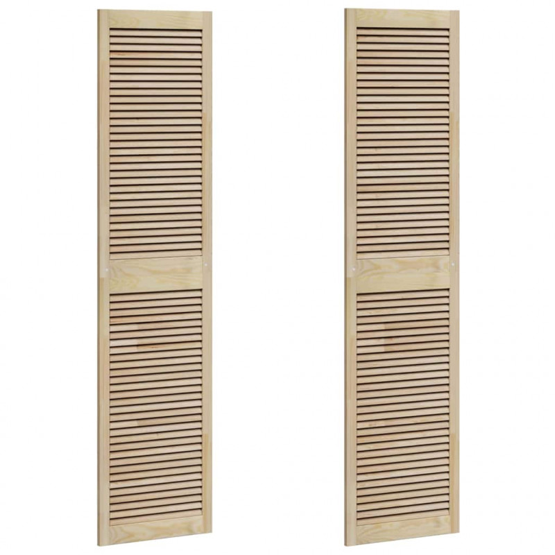 Drzwi do szafki z drzwiami 2 pcs Naturalny 201 x 2,1 x 49,5 cm