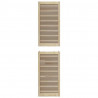Drzwi do szafki z drzwiami 2 pcs Naturalny 201 x 2,1 x 49,5 cm