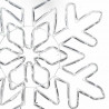 Śnieżynka na Boże Narodzenie Niebieski 55,5 x 55,5 x 0,75cm PVC