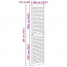 Drzwi do szafki z drzwiami 2 pcs Naturalny 201 x 2,1 x 49,5 cm