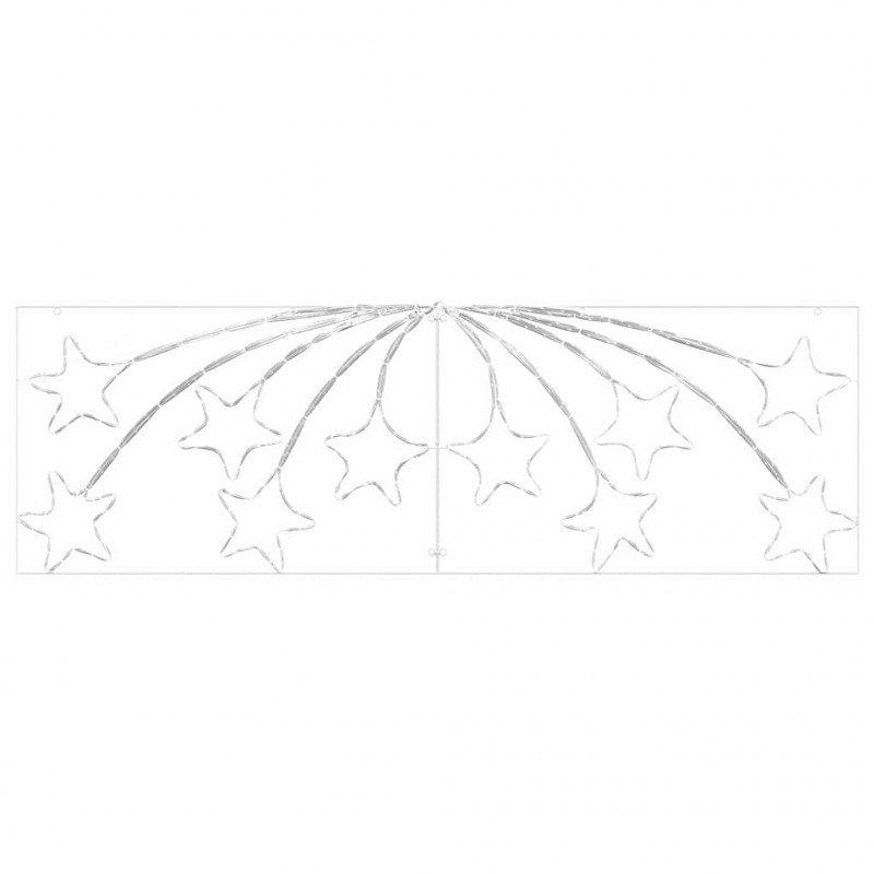 Gwiazda Bożonarodzeniowa Wielokolorowe 182 x 58 cm PVC