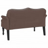 Fotel Chesterfield Brązowy 120,5 x 65 x 75 cm Skóra ekologiczna