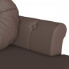 Fotel Chesterfield Brązowy 120,5 x 65 x 75 cm Skóra ekologiczna