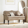 Fotel Chesterfield z poduszką Cappuccino 120,5 x 65 x 75 cm