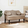 Fotel Chesterfield z poduszką Cappuccino 120,5 x 65 x 75 cm