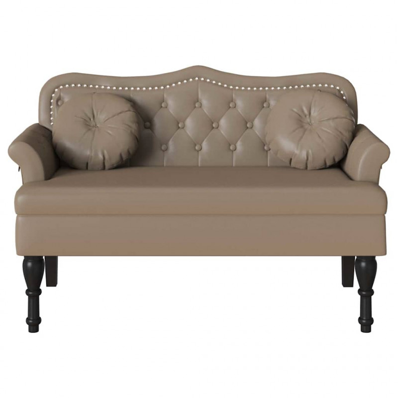 Fotel Chesterfield z poduszką Cappuccino 120,5 x 65 x 75 cm