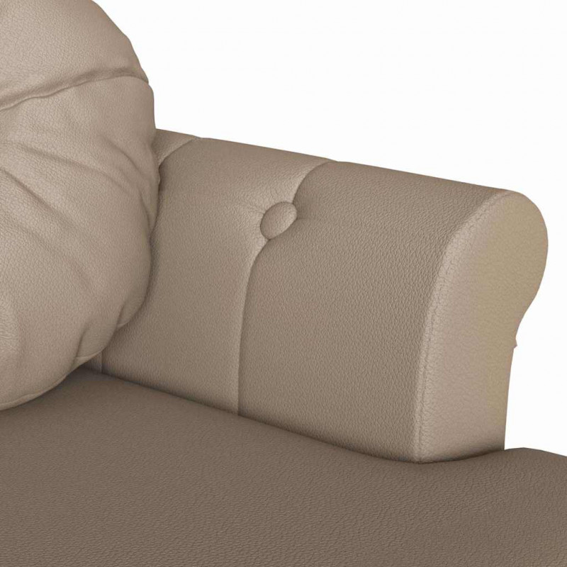 Fotel Chesterfield z poduszką Cappuccino 120,5 x 65 x 75 cm