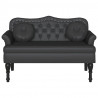 Fotel Chesterfield Czarny 120,5 x 65 x 75 cm Skóra ekologiczna