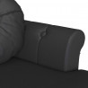 Fotel Chesterfield Czarny 120,5 x 65 x 75 cm Skóra ekologiczna