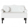 Fotel Chesterfield Biały 120,5 x 65 x 75 cm Skóra ekologiczna