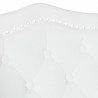 Fotel Chesterfield Biały 120,5 x 65 x 75 cm Skóra ekologiczna