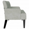 Fotel Chesterfield Jasnoszary 112 x 65,5 x 75 cm Aksamit