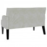 Fotel Chesterfield Jasnoszary 112 x 65,5 x 75 cm Aksamit
