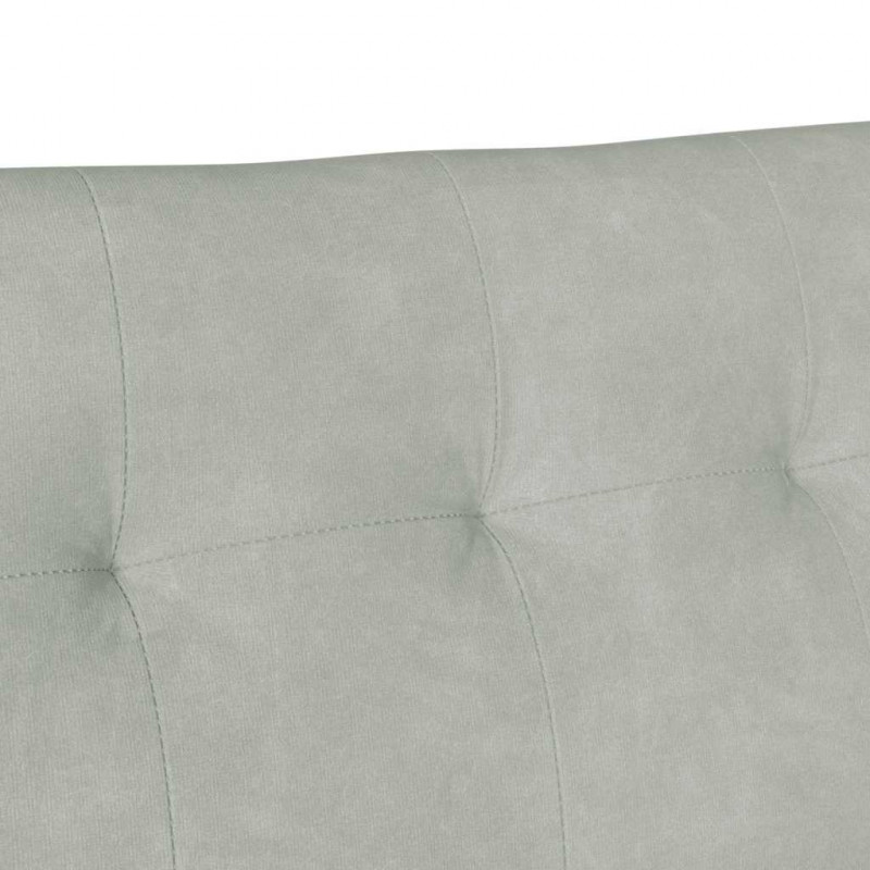 Fotel Chesterfield Jasnoszary 112 x 65,5 x 75 cm Aksamit