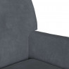 Fotel Chesterfield Ciemnoszary 112 x 65,5 x 75 cm Aksamit