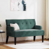 Fotel Chesterfield Ciemna zieleń 112 x 65,5 x 75 cm Aksamit