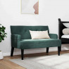 Fotel Chesterfield Ciemna zieleń 112 x 65,5 x 75 cm Aksamit