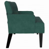 Fotel Chesterfield Ciemna zieleń 112 x 65,5 x 75 cm Aksamit