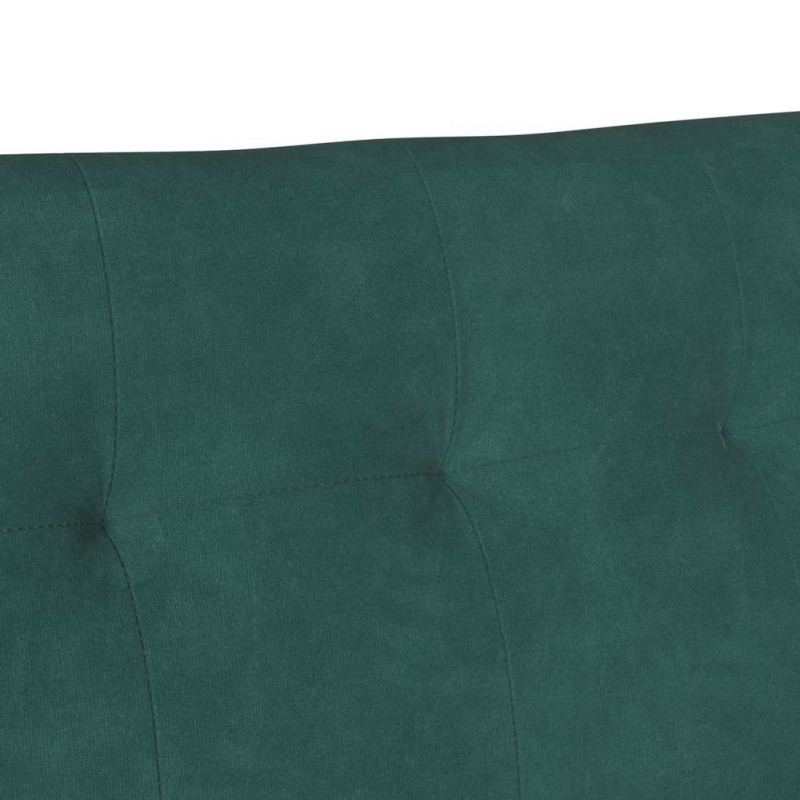 Fotel Chesterfield Ciemna zieleń 112 x 65,5 x 75 cm Aksamit