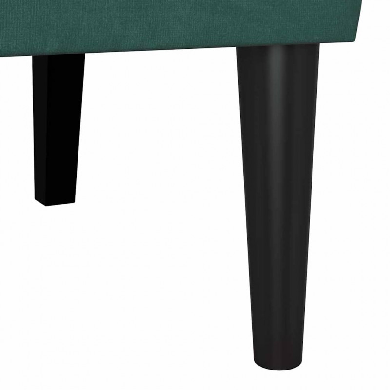 Fotel Chesterfield Ciemna zieleń 112 x 65,5 x 75 cm Aksamit