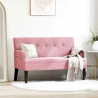 Fotel Chesterfield Różowy 112 x 65,5 x 75 cm Aksamit