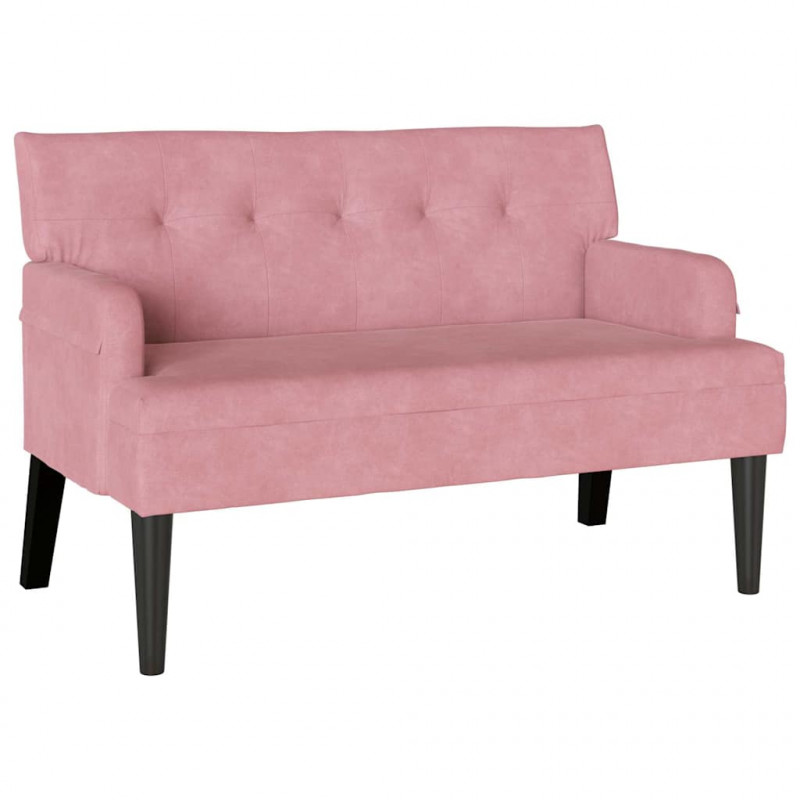 Fotel Chesterfield Różowy 112 x 65,5 x 75 cm Aksamit