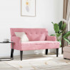 Fotel Chesterfield Różowy 112 x 65,5 x 75 cm Aksamit
