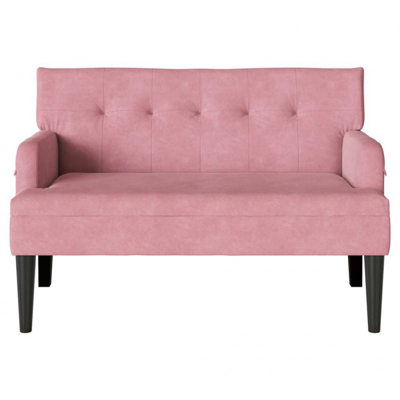 Fotel Chesterfield Różowy 112 x 65,5 x 75 cm Aksamit