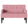 Fotel Chesterfield Różowy 112 x 65,5 x 75 cm Aksamit