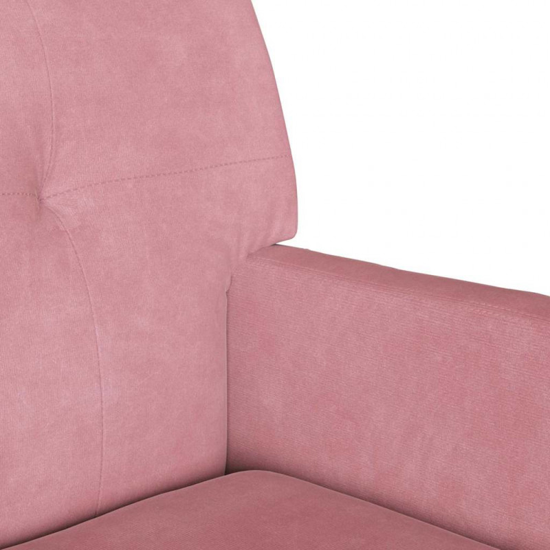 Fotel Chesterfield Różowy 112 x 65,5 x 75 cm Aksamit