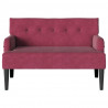 Fotel Chesterfield Czerwone wino 112 x 65,5 x 75 cm Aksamit
