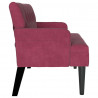 Fotel Chesterfield Czerwone wino 112 x 65,5 x 75 cm Aksamit