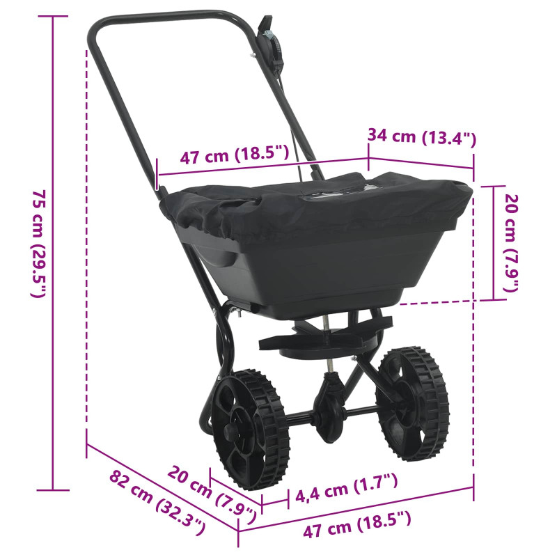 Rozpylacz Czarny 82 x 46 x 75 cm PVC i stal