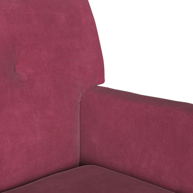Fotel Chesterfield Czerwone wino 112 x 65,5 x 75 cm Aksamit