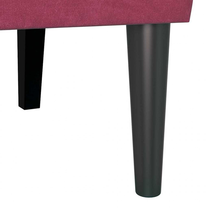Fotel Chesterfield Czerwone wino 112 x 65,5 x 75 cm Aksamit